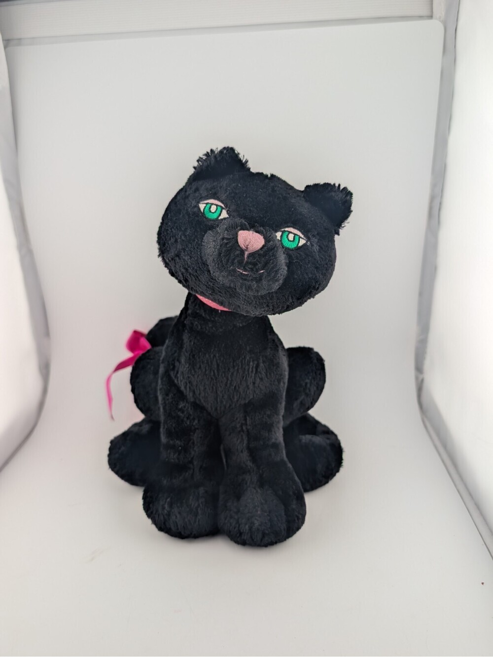 Gund Miss Cattitude Vintage Cat Plush Stuffed Animal Black 44837 No Heart Tag